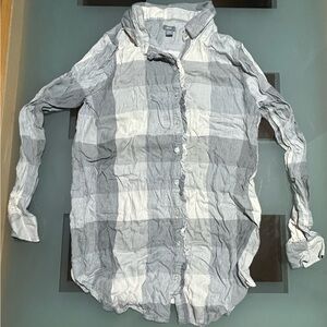 Aerie Extra Soft Plaid Flannel Button Down Shirt XS